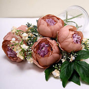 10 pcs 3" Faux Silk Peony Flower Heads