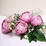 10 pcs 3" Faux Silk Peony Flower Heads