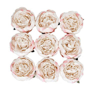 10 pcs 3" Faux Silk Peony Flower Heads ARTI_BOUQ_PEO07H_046