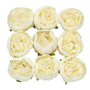 10 pcs 3" Faux Silk Peony Flower Heads ARTI_BOUQ_PEO07H_081