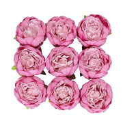 10 pcs 3" Faux Silk Peony Flower Heads ARTI_BOUQ_PEO07H_LAVPK
