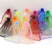 10 pcs 3x4" Sheer Organza Bags with Pull String