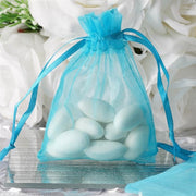 10 pcs 3x4" Sheer Organza Bags with Pull String