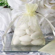 10 pcs 3x4" Sheer Organza Bags with Pull String