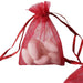 10 pcs 3x4" Sheer Organza Bags with Pull String BAG_3x4_BURG
