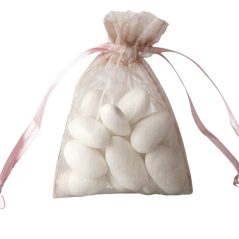 10 pcs 3x4" Sheer Organza Bags with Pull String BAG_3x4_MAUV