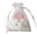10 pcs 3x4" Sheer Organza Bags with Pull String BAG_3x4_WHT
