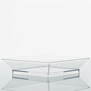 10 pcs 4" Clear Square Dessert Plates - Disposable Tableware PLST_PLA0070_CLR