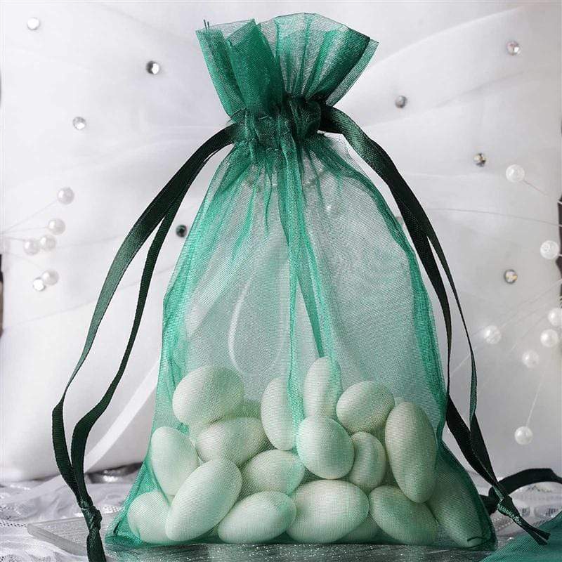 10 pcs 4x6" Sheer Organza Bags with Pull String