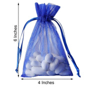 10 pcs 4x6" Sheer Organza Bags with Pull String