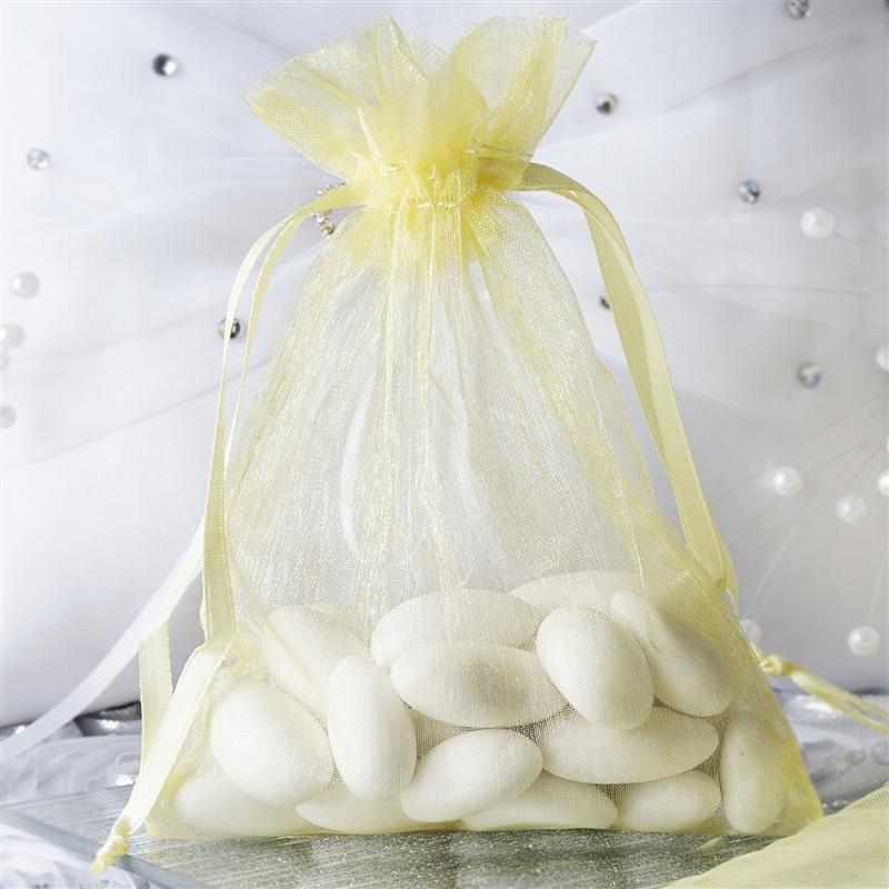 10 pcs 4x6" Sheer Organza Bags with Pull String
