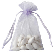 10 pcs 4x6" Sheer Organza Bags with Pull String BAG_4X6_LAV