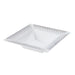 10 pcs 5 oz. White with Silver Dots Square Plastic Bowls - Disposable Tableware PLST_BO0027_WHTS
