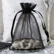 10 pcs 5x7" Sheer Organza Bags with Pull String