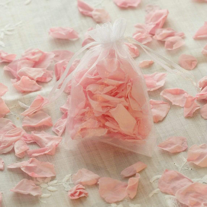 10 pcs 5x7" Sheer Organza Bags with Pull String