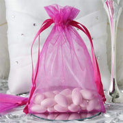 10 pcs 5x7" Sheer Organza Bags with Pull String