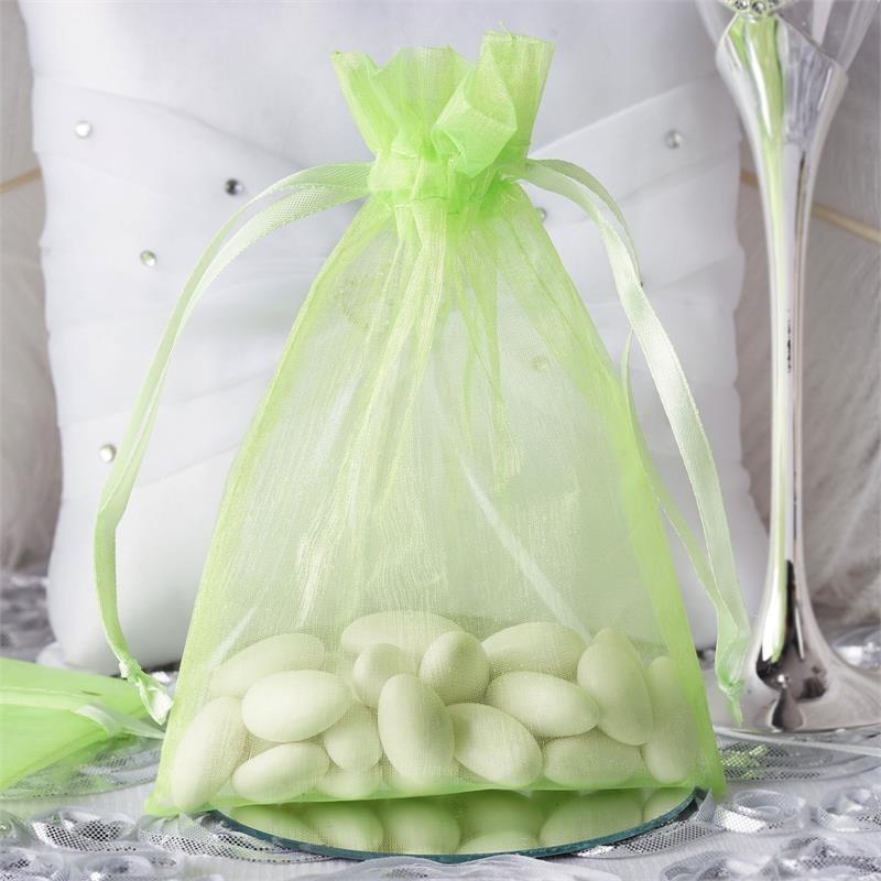 10 pcs 5x7" Sheer Organza Bags with Pull String
