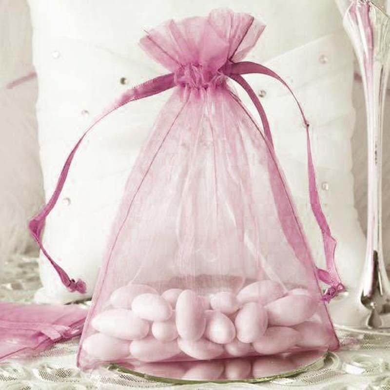 10 pcs 5x7" Sheer Organza Bags with Pull String