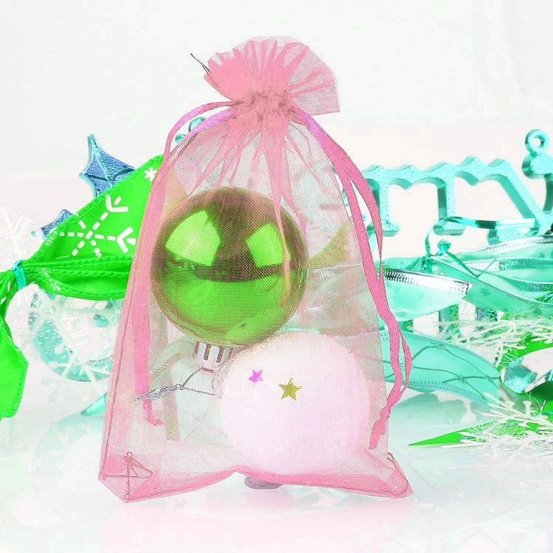 10 pcs 5x7" Sheer Organza Bags with Pull String