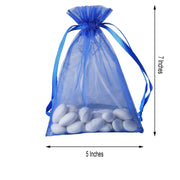 10 pcs 5x7" Sheer Organza Bags with Pull String