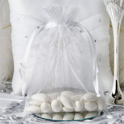 10 pcs 5x7" Sheer Organza Bags with Pull String