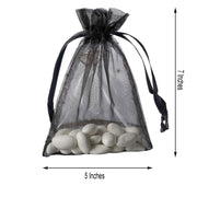10 pcs 5x7" Sheer Organza Bags with Pull String