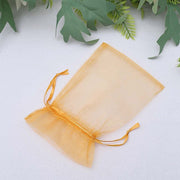 10 pcs 5x7" Sheer Organza Bags with Pull String