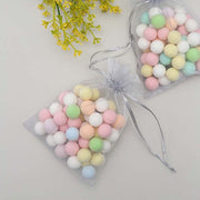 10 pcs 5x7" Sheer Organza Bags with Pull String