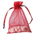 10 pcs 5x7" Sheer Organza Bags with Pull String BAG_5X7_BURG