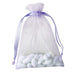 10 pcs 5x7" Sheer Organza Bags with Pull String BAG_5X7_LAV