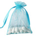 10 pcs 5x7" Sheer Organza Bags with Pull String BAG_5X7_TURQ