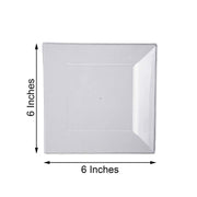 10 pcs 6" Square Dessert Plates - Disposable Tableware