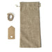10 pcs 6"x14" Faux Burlap Polyester Favor Bags - Natural BAG_JUTE05_6X14_NAT