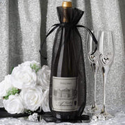 10 pcs 6x15" Sheer Organza Bags with Pull String