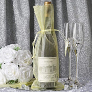 10 pcs 6x15" Sheer Organza Bags with Pull String