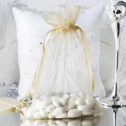 10 pcs 6x9" Sheer Organza Bags with Pull String