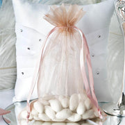10 pcs 6x9" Sheer Organza Bags with Pull String BAG_6X9_MAUV