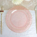 10 pcs 7.5" wide White Round Salad Plates with Hammered Trim - Disposable Tableware