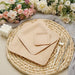 10 pcs Natural Bamboo Sustainable Square Plates - Disposable Tableware BIRC_B001