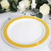 10 pcs Round Salad Plates Trim - Disposable Tableware
