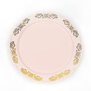 10 pcs Round Salad Plates with Trim Disposable Tableware DSP_PLR0004_10_046GD
