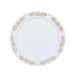 10 pcs Round Salad Plates with Trim Disposable Tableware DSP_PLR0004_7_WHGD