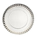 10 Round 13" Paper Serving Trays with Scalloped Rim Design DSP_PPTR_RND001_13_SILV