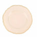 10 Round Plastic Dinner Plates with Gold Scalloped Rim - Disposable Tableware DSP_PLR0022_9_NUGD