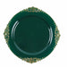 10 Round Plastic Salad Dinner Plates with Embossed Baroque Rim - Disposable Tableware DSP_PLR1310_10_HNGD