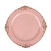 10 Round Plastic Salad Dinner Plates with Embossed Baroque Rim - Disposable Tableware DSP_PLR1310_7_080GD