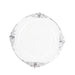 10 Round Plastic Salad Dinner Plates with Embossed Baroque Rim - Disposable Tableware DSP_PLR1310_7_CLSV