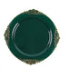 10 Round Plastic Salad Dinner Plates with Embossed Baroque Rim - Disposable Tableware DSP_PLR1310_7_HNGD