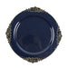 10 Round Plastic Salad Dinner Plates with Embossed Baroque Rim - Disposable Tableware DSP_PLR1310_7_NVGD