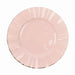 10 Round Plastic Salad Dinner Plates with Gold Wavy Rim - Disposable Tableware DSP_PLR0016_11_046GD